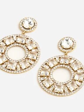 J Crew Crystal Drop Earrings